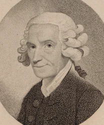 Portrett av organisten og komponisten James Nares 1715-1783, 1795.