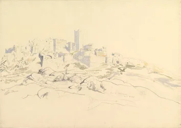 Akropolis fra Areopagos, Athen, 24. april 1846.