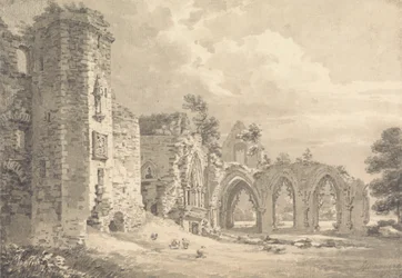 Ruinene av College of Lincluden, nær Dumfries