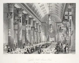 Egyptian Hall, Mansion House, fra puben 
