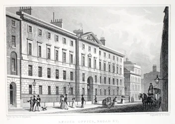 Excise Office, Broad Street, fra puben 