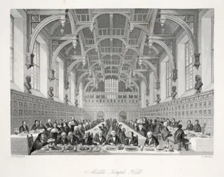 Middle Temple Hall, fra puben 