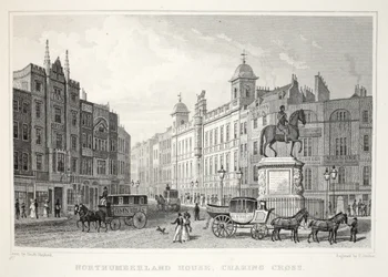 Northumberland House, Strand, fra puben 