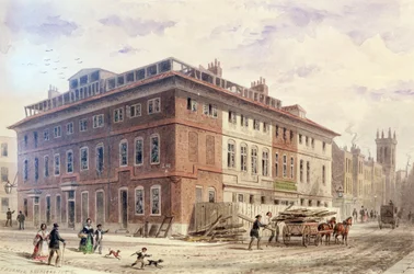 Gammelt hus på New Street Square, South East Front