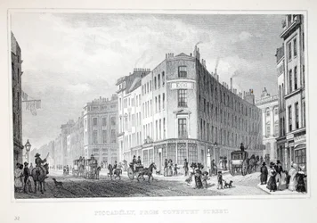 Piccadilly, fra Coventry Street, fra puben 