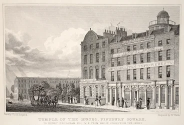 Temple of the Muses, Finsbury Square, fra puben 
