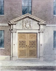 Inngangen til Cutlers Old Hall, 1850