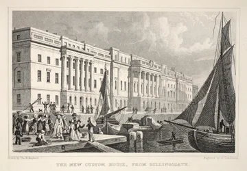 The New Custom House, fra Billingsgate, fra "London and it