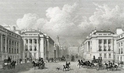 Waterloo Place og en del av Regent Street, pub.1828