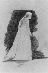 Stående kvinne, ca. 1881-82.