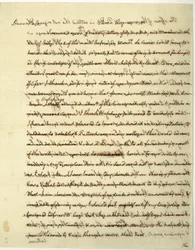 Autografbrev signert som amerikansk minister til Frankrike, til Dr. John Page
