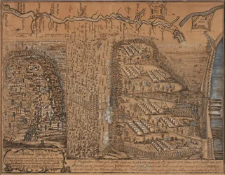 En prospektiv plan for slaget som ble utkjempet nær Lake George 8. september 1755