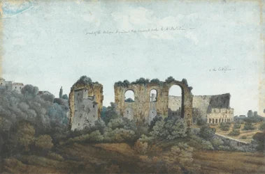 Den Claudianske akvedukten og Colosseum