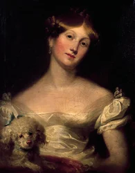 Portrett av hertuginnen av Sussex, av Thomas Lawrence, maleri