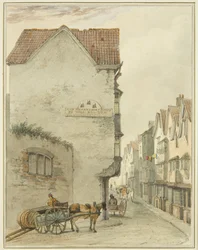 Back Street, ser sørover (akvarell på papir)