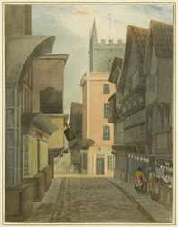 Mary-le-Port Street (akvarell på papir)