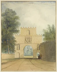 Nordsiden av porten ved Arno