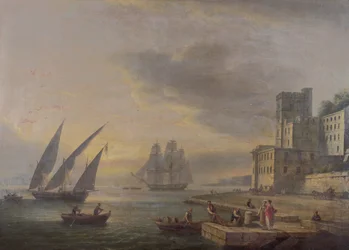 Napolibukten fra Posillipo, ca. 1829