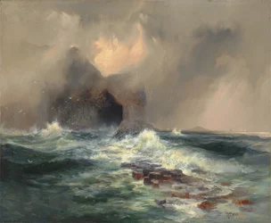 Fingals hule, øya Staffa, Skottland 1884 (olje på lerret)