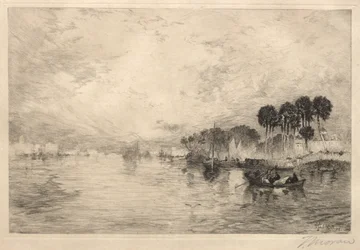 Morgen på St. Johns River, Florida, 1881.