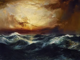 Solnedgang etter en storm, 1901