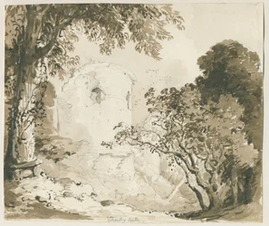 Chartley Castle: blyant- og vasketegning, nd [1837-1838]