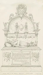 Colwich - Wolseley Monument: pennetegning