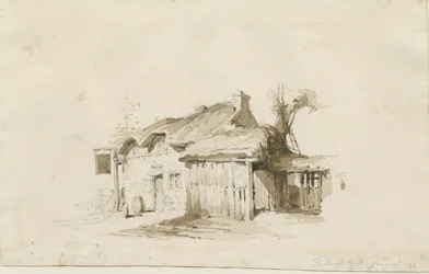 Fradswell - Cottage on Heath: blyant- og vasketegning