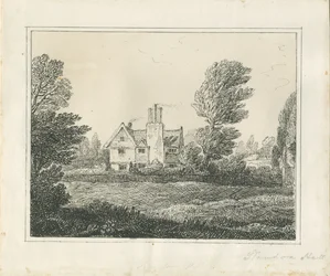 Standon Hall: penn- og blekktegning, og [midten av 1800-tallet] (tegning)