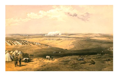 Fjernsyn over Lord Raglans hovedkvarter før Sebastopol, 1855.