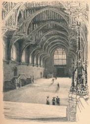Interiør av Westminster Hall, Westminster Palace, 1902