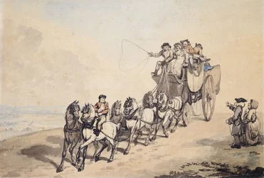 En coachende scene,