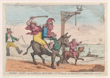 Bloody Boney the Carcass Butcher forlot handel og trekker seg tilbake til Scarecrow Island,..., 12. april 1814.