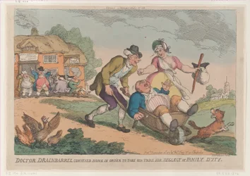 Doktor Drainbarrel ble transportert hjem for å ta rettssaken for omsorgssvikt, 30. november 1810.