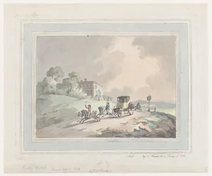 Rustikk skisse, eller en stolpe som reiser, 1785-99., 1785-99.