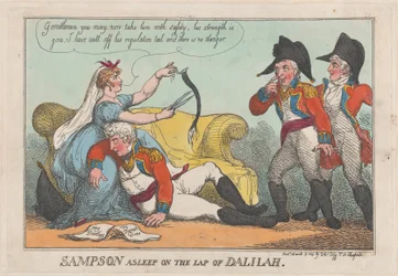 Sampson sover på fanget av Dalilah, 19. mars 1809., 19. mars 1809.