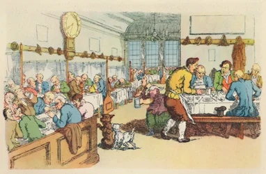 Scene i et kaffehus, 1788, 1944.