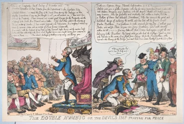 The Double Humbug or the Devils Imp Praying for Peace, 1. januar 1814., 1. januar 1814.