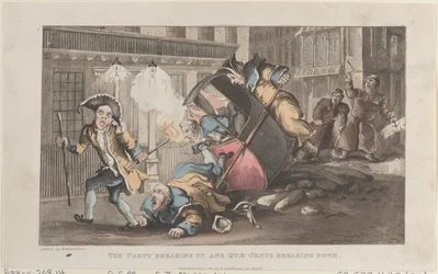 The Party Breaking Up, and Quae Genus Breaking Down, fra The History of John..., 1. desember 1821.