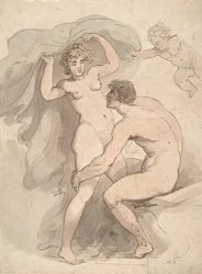 Venus, Anchises og Amor, 1780-1827.
