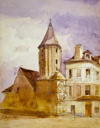 Alexandre-tårnet i 1827 og Saint-Victor-fontenen