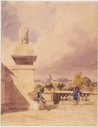 Pont de la Concorde og Deputertkammeret, sett fra terrassen ved Tuileriene