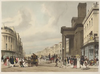 London As It Is: Regent Street, med utsikt mot kvadranten