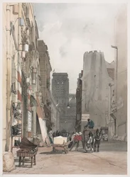 Pittoresk arkitektur i Paris, Gent, Antwerpen, Rouen: Notre Dame, Paris, 1839.