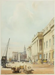 The Custom House, plate tre fra Original Views of London as It Is