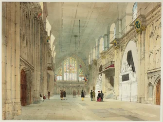 The Guildhall, plate 25 fra Original Views of London as It Is