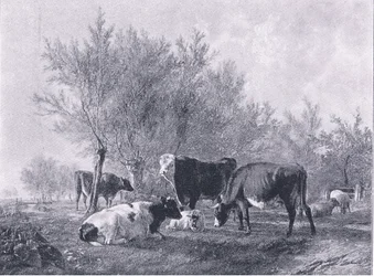 Landskap med storfe, fra The Magazine of Art 1893, Cassell and Company
