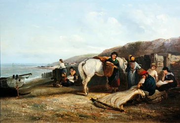 Mending the Nets (olje på lerret)
