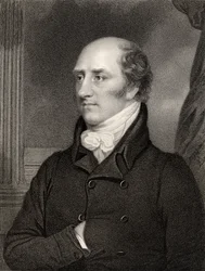 George Canning, statsminister, gravert av W. Holl, fra 