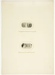 Studer etter en tallerken fra The Triumphs of Temper, i Royal Engagements Pocket Book fra 1796